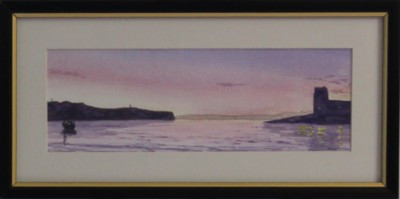 Sunset at Oban   Watercolour